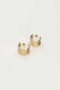 MY Earrings Hammered Gold