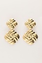 MY Earrings Braided Gold