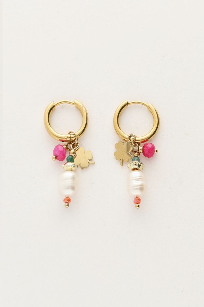 MY Earrings Sunrocks Clover Gold