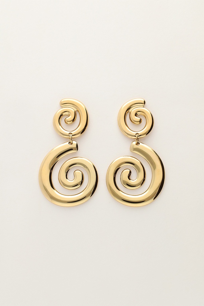 MY Earrings Ionic Drop Gold