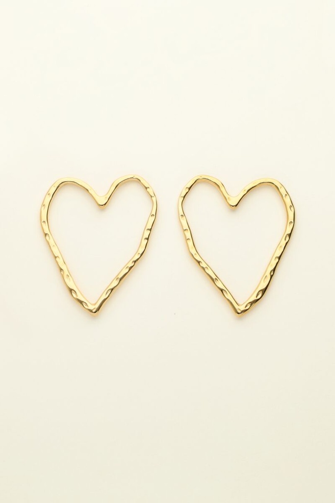 MY Earrings Stud Hart Gold