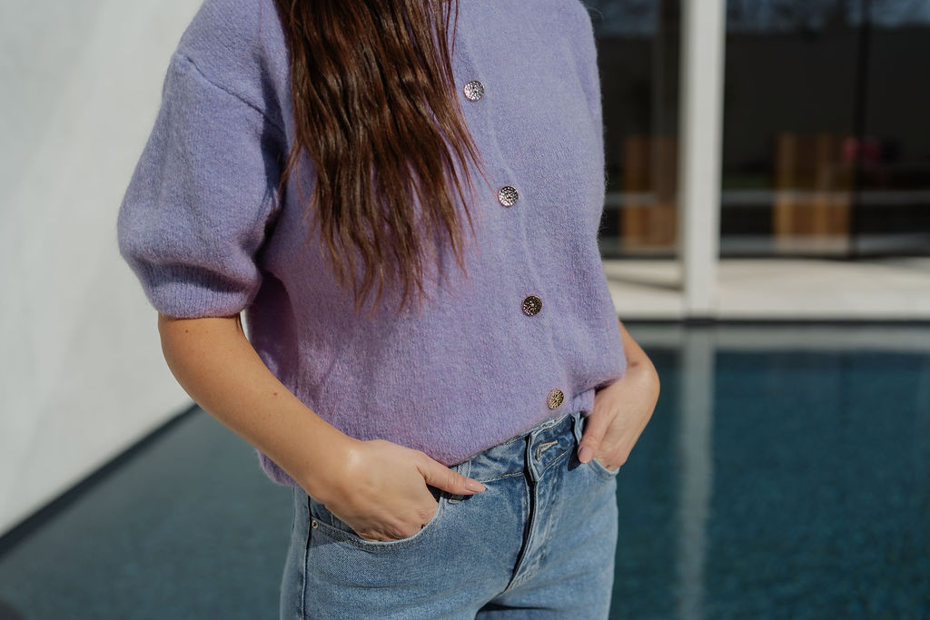 Cardigan SS Cadiz Lila