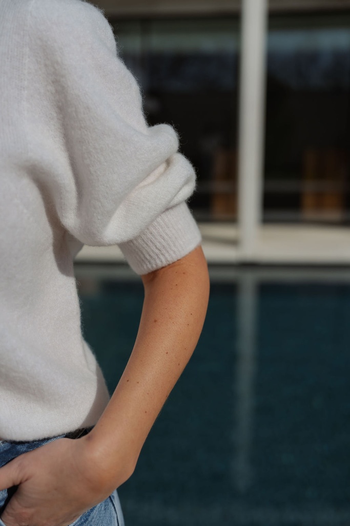 Knit 3/4 Almeria Off White