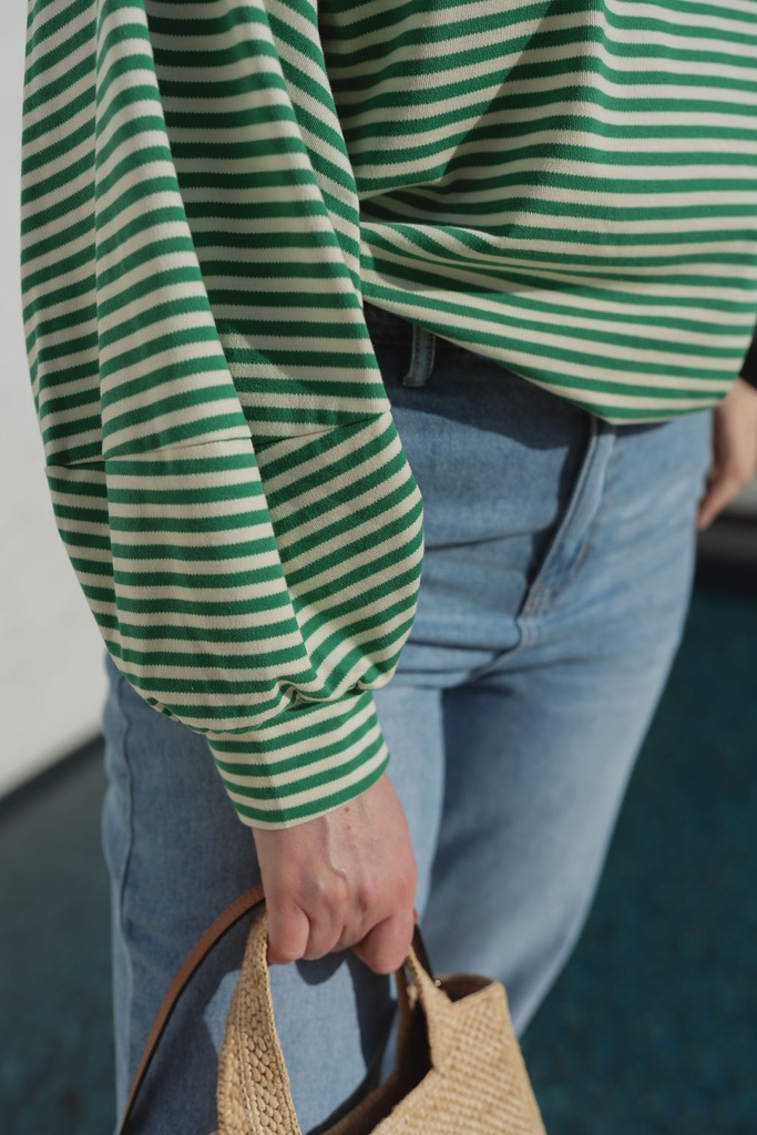 NAO Shirt Max Striped Green