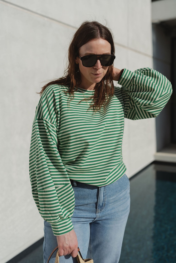 NAO Shirt Max Striped Green