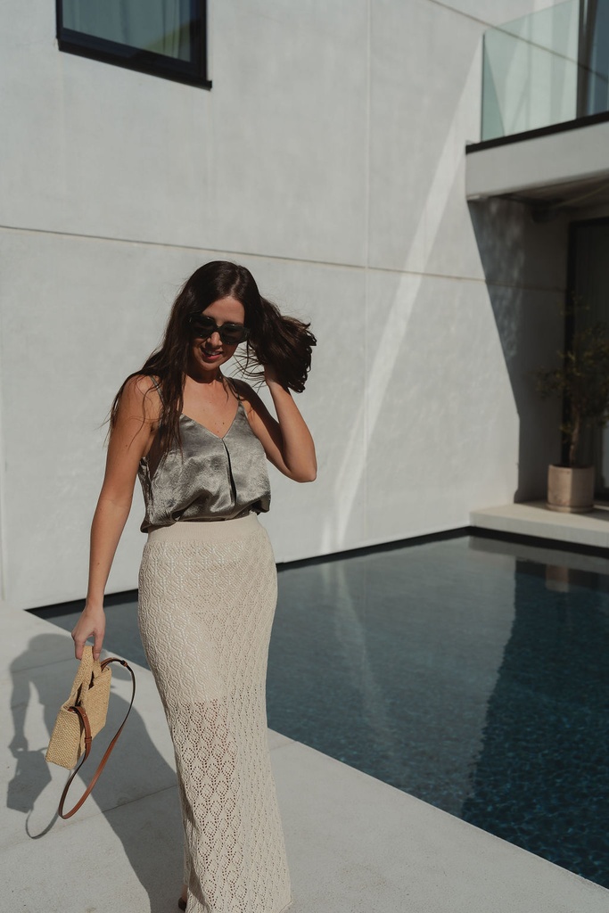 Niva Knit Skirt Birch