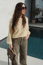 Wide leg jeans Leopard