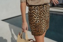 Leonora Denim Skirt Nomad Leopard