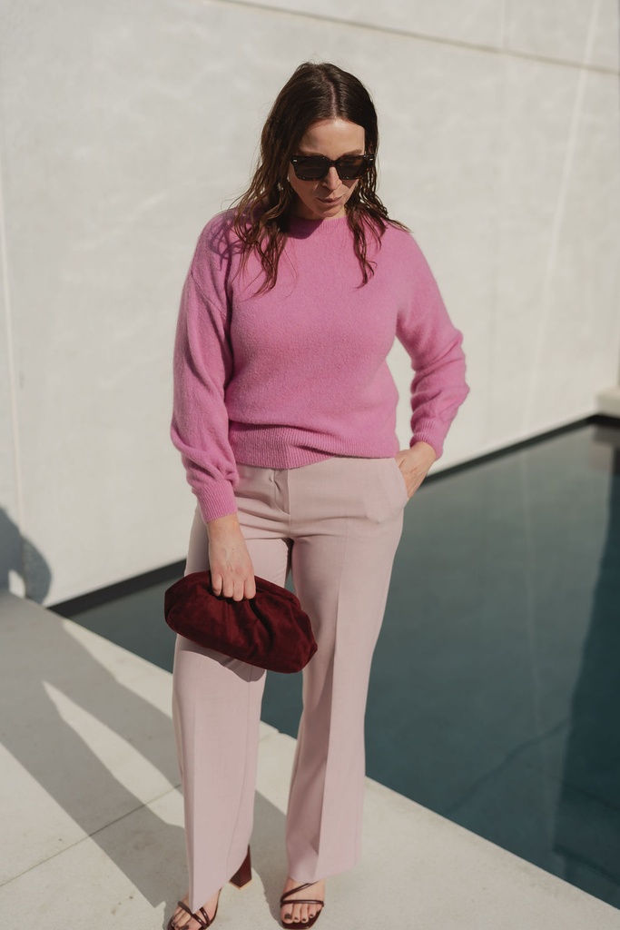 Rita Wide Pant Bleached Mauve