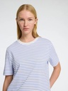 Essential Boxy Tee Striped Cornflower