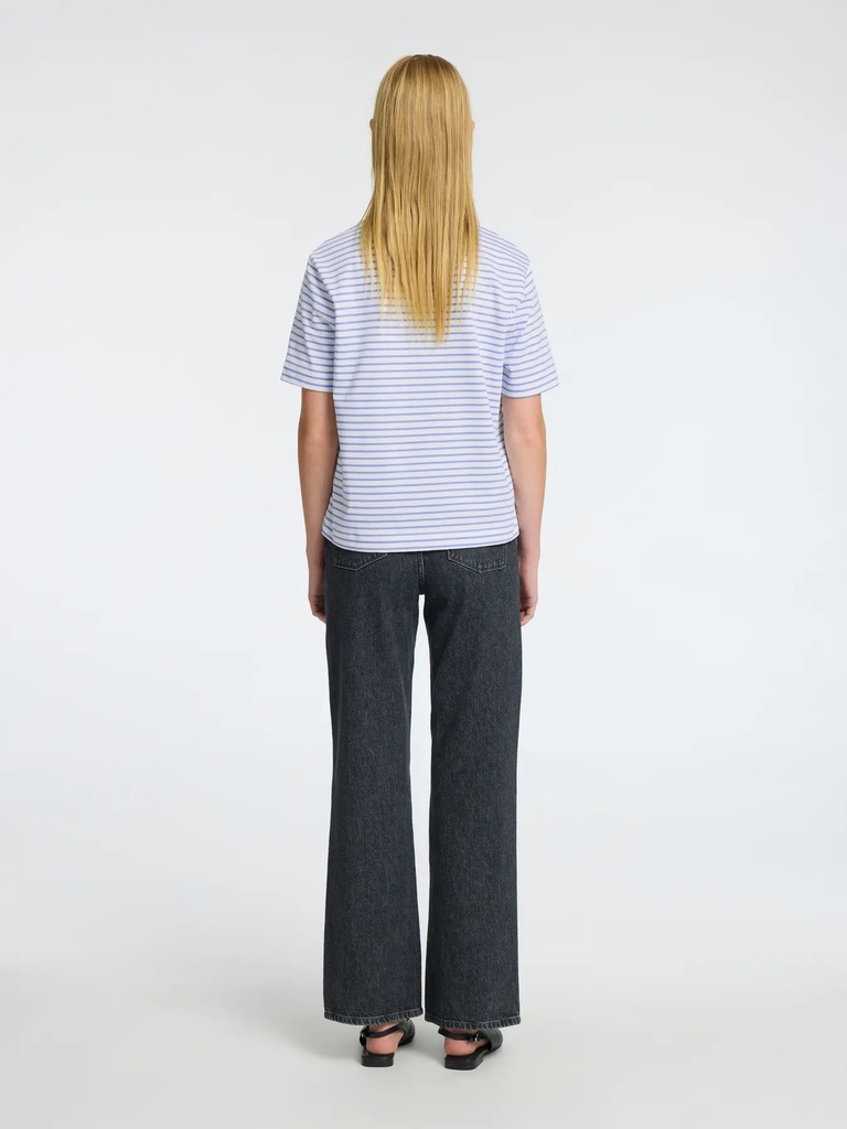 Essential Boxy Tee Striped Cornflower