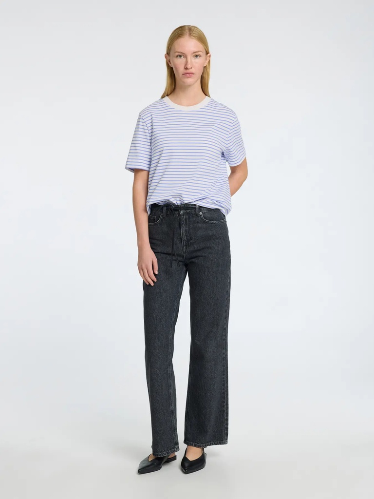 Essential Boxy Tee Striped Cornflower