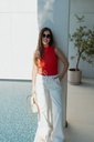 Denim Trousers Mabel Optic White