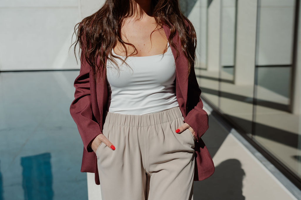 Emmi Blazer Light Burgundy