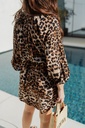 SC Short Printed Dress Leopard