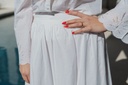 Skirt Ankle Dahlia Broderi White