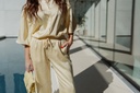 SC Satin Pants Pastel Yellow