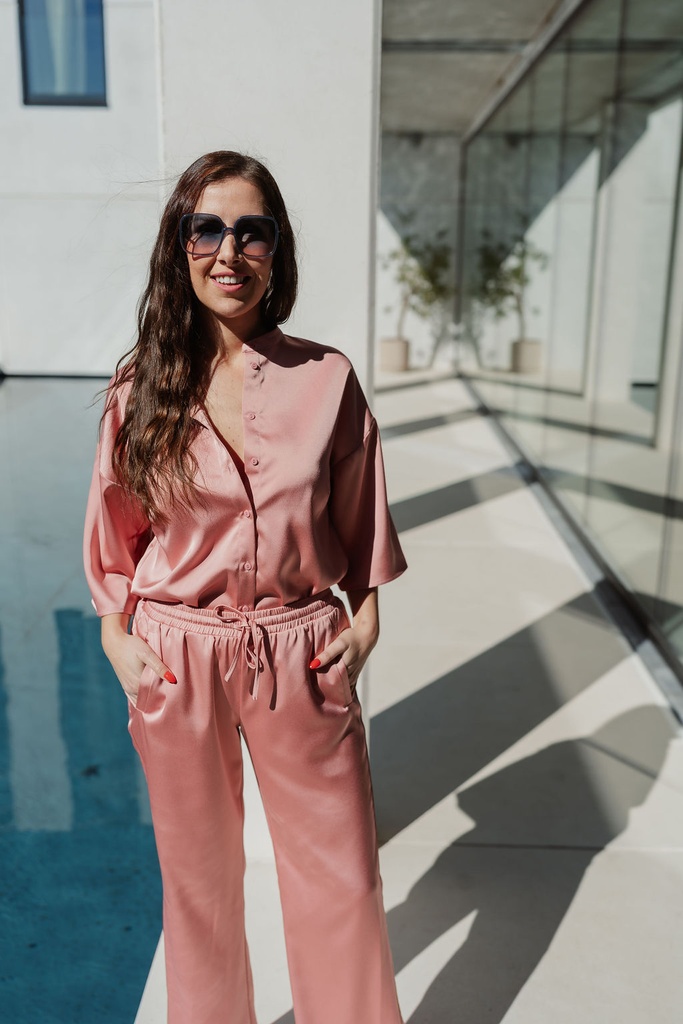SC Satin Blouse Pink