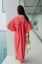 NAO Nina Long Tetra Dress Coral