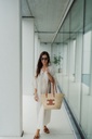 NAO Nina Long Tetra Dress Off White