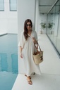 NAO Nina Long Tetra Dress Off White