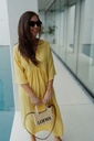 NAO Nina Long Tetra Dress Pastel Yellow
