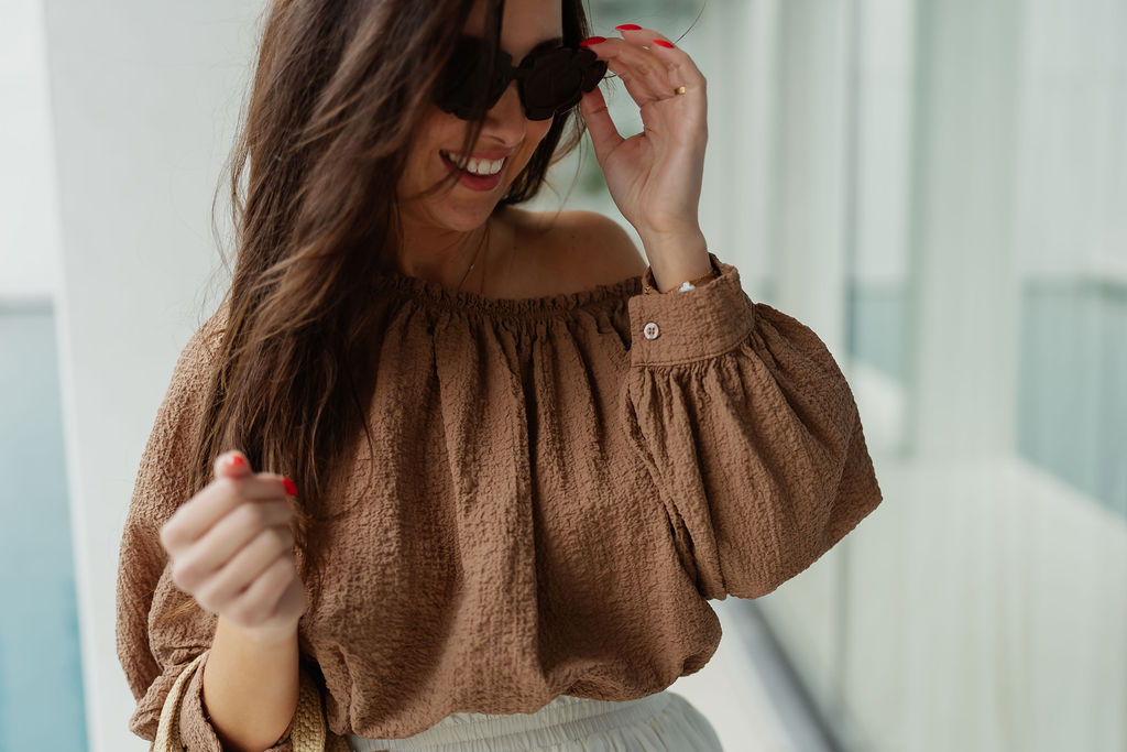 SC Off Shoulder Blouse Emma Mocca