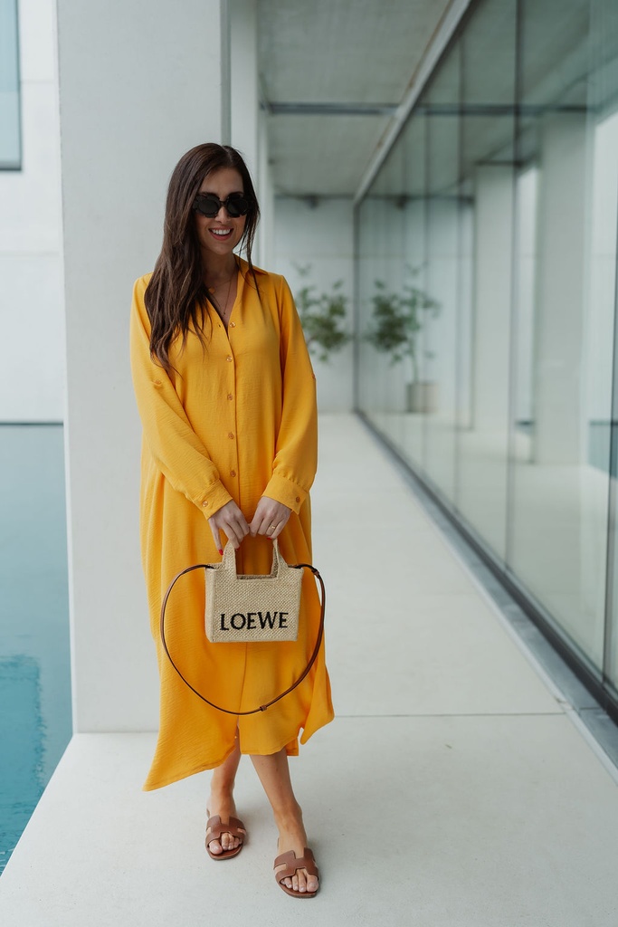 Nomi Dress Amber Yellow