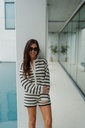 Cardigan Ida Stripes Black Gardenia