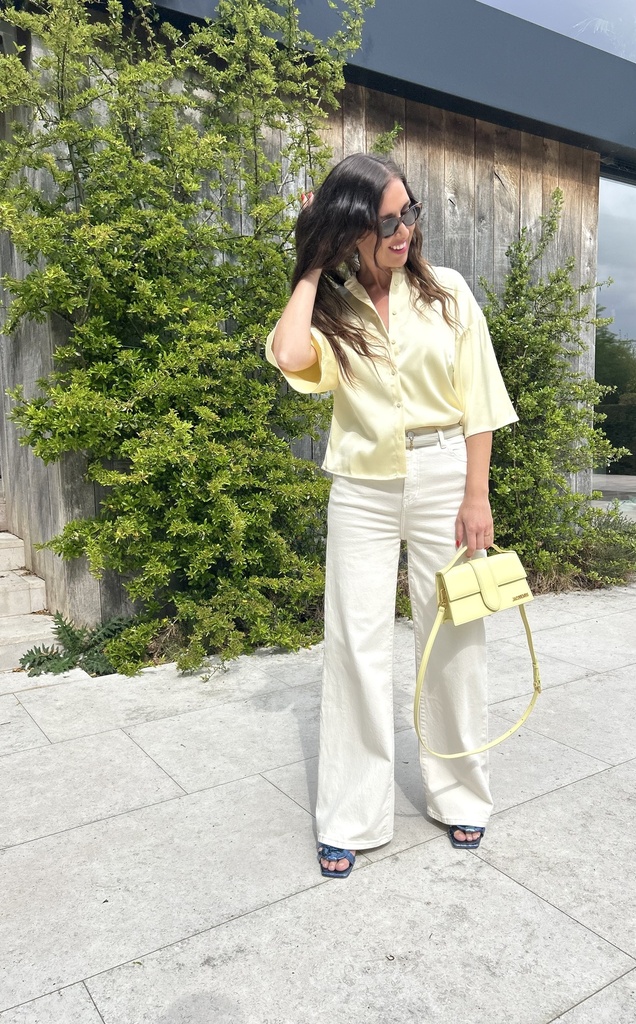 SC Wide Leg Jeans Beige