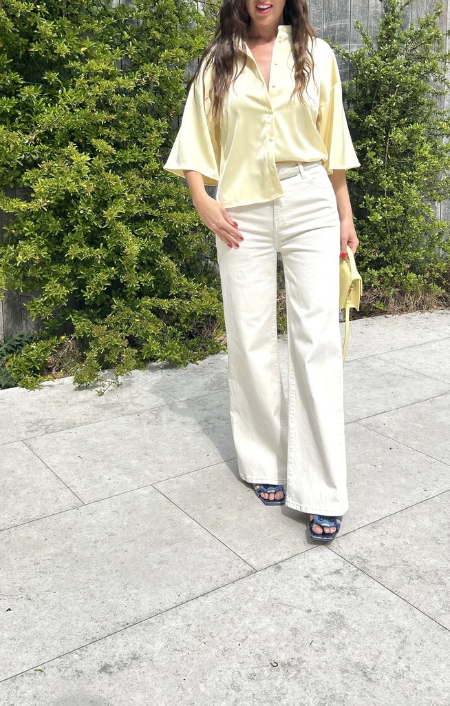 SC Wide Leg Jeans Beige