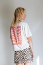 It comes in waves cropped T-shirt cream/neon