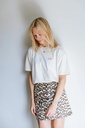 It comes in waves cropped T-shirt cream/neon