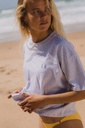 It comes in waves cropped T-shirt grey/navy