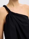 One Shoulder Top Esther Braided Black