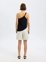 One Shoulder Top Esther Braided Black