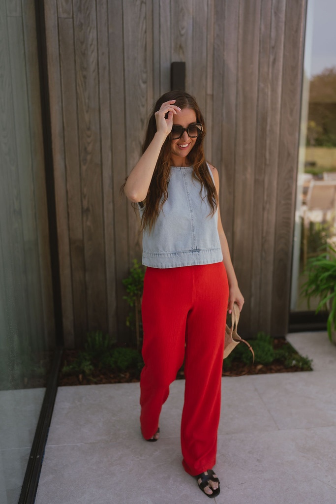 Trouser Isobel High Risk Red