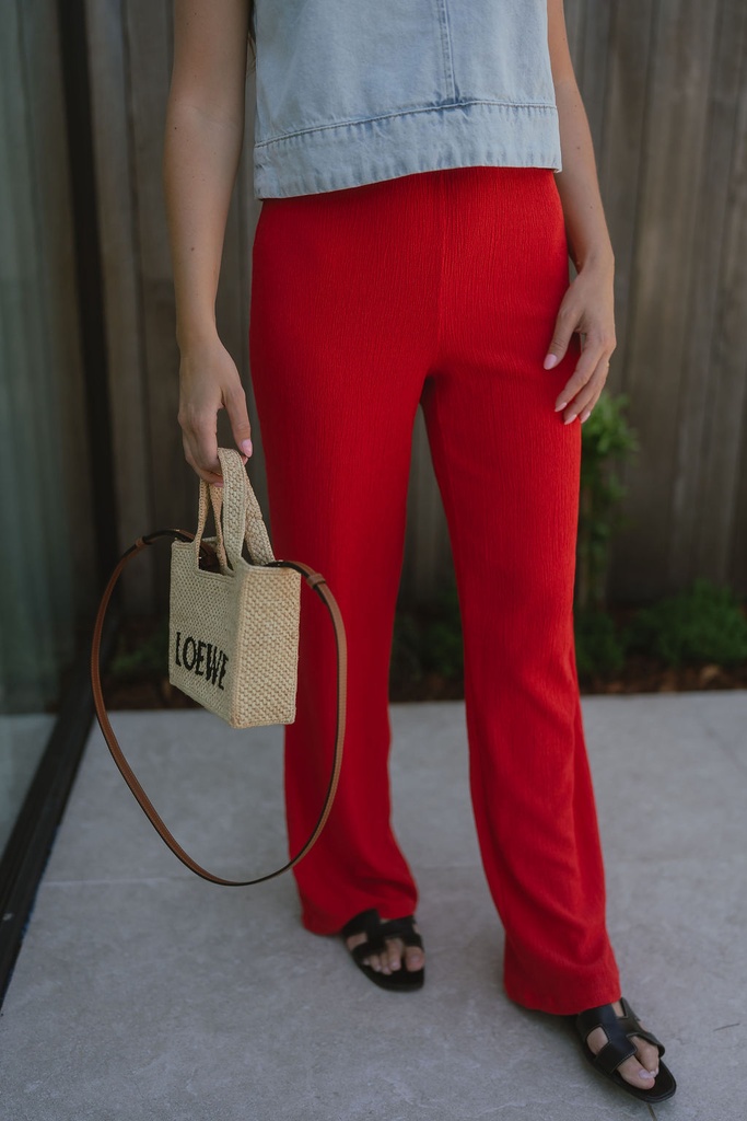 Trouser Isobel High Risk Red