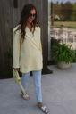 Oversized blazer pastel yellow