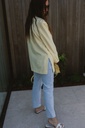Oversized blazer pastel yellow