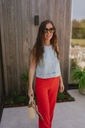Top Raina Denim Light Blue