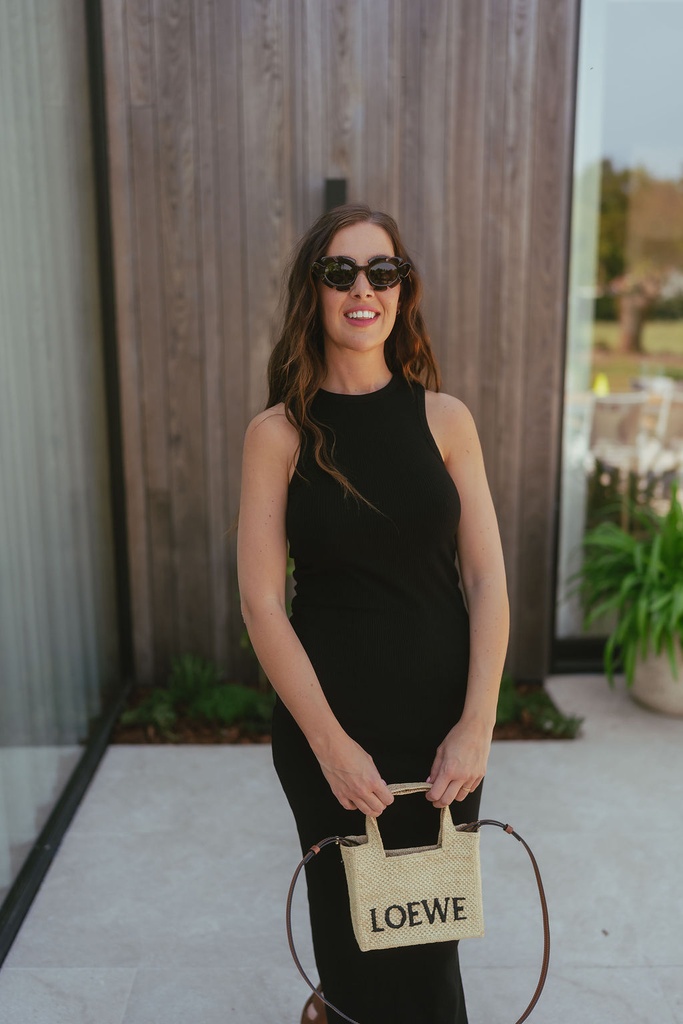 Anna Ankle Tank Dress Black