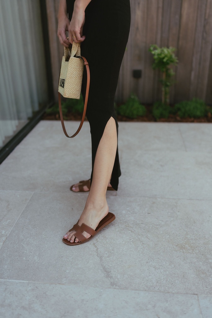 Anna Ankle Tank Dress Black