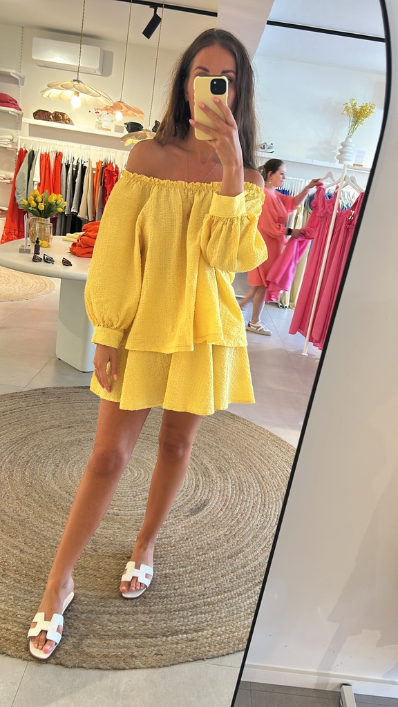 SC Off Shoulder Blouse Emma Yellow