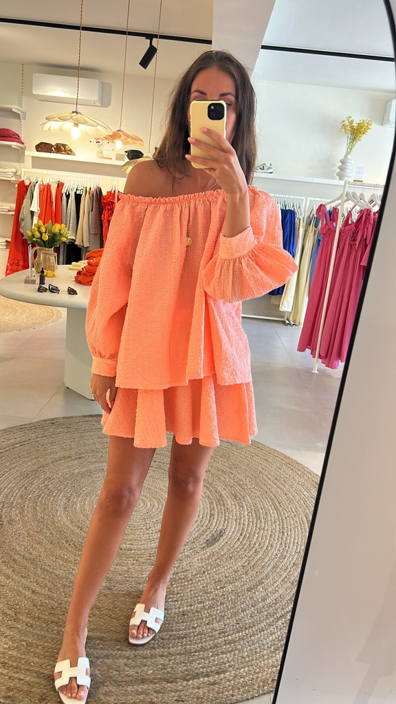 SC Off Shoulder Blouse Emma Peach