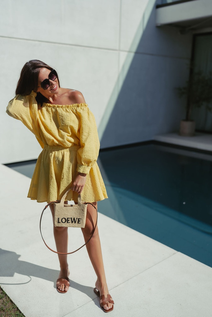 SC Off Shoulder Blouse Emma Yellow