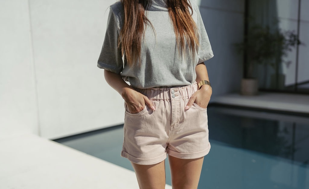 Denim Short Vieux Rose
