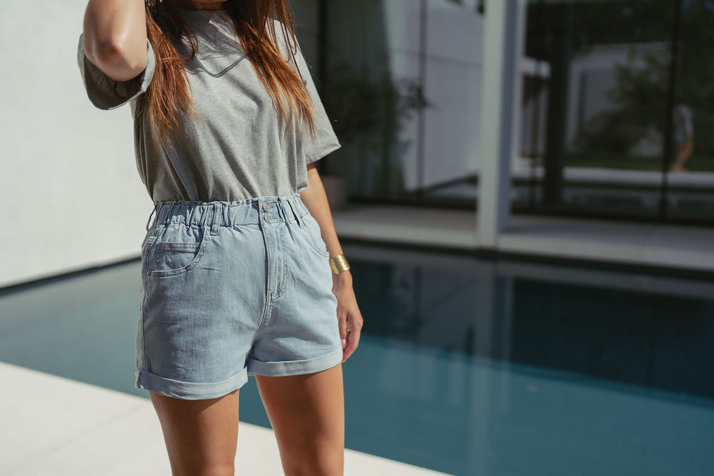 Denim Short Light Blue