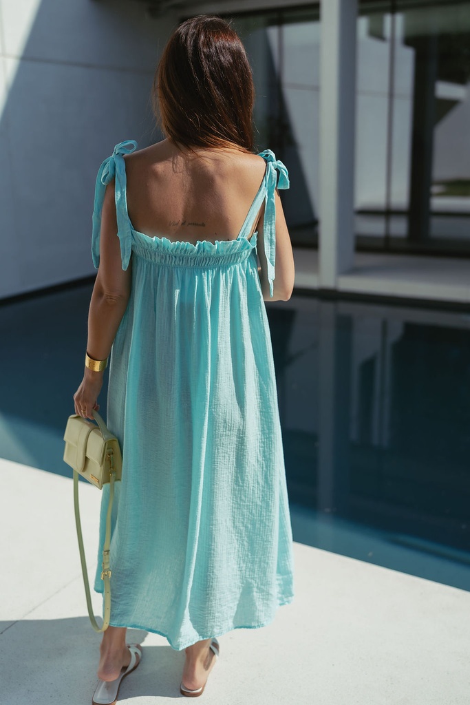 Strap Dress Aqua