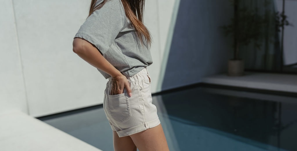 Denim Short Beige